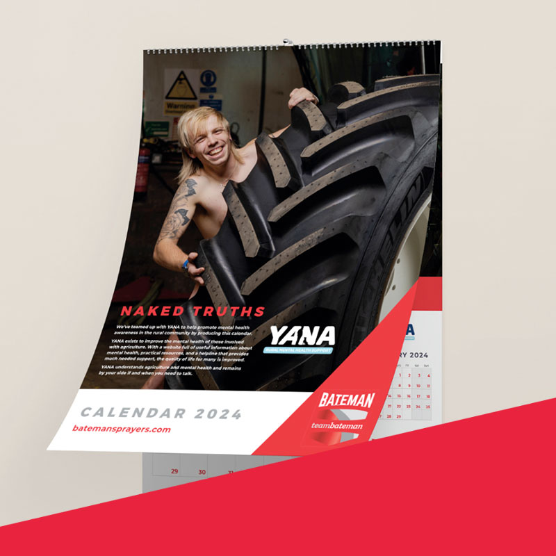 Bateman Sprayers Charity Calendar supporting YANA