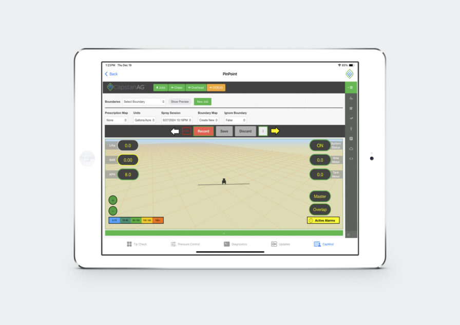6016 CapstanAG iPad Mockup 1 capmod, a pinpoint III PWM system for better spraying control