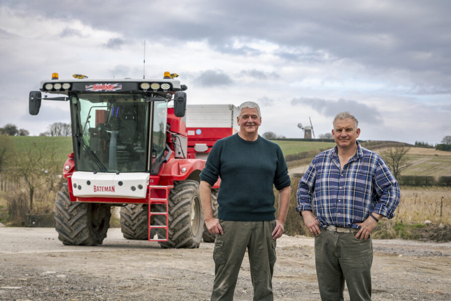david-lemon-and-darren-palin-with-their-bateman-rb55-crop-sprayer David Lemon and Darren Palin with their RB55 crop sprayer