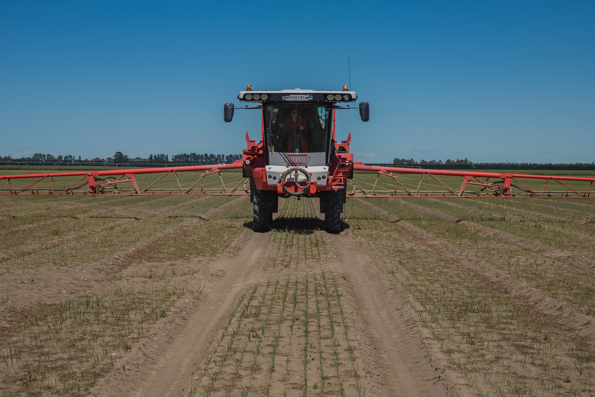 closeup-of-a-bateman-rb35-cab closeup on a bateman rb35 crop sprayer