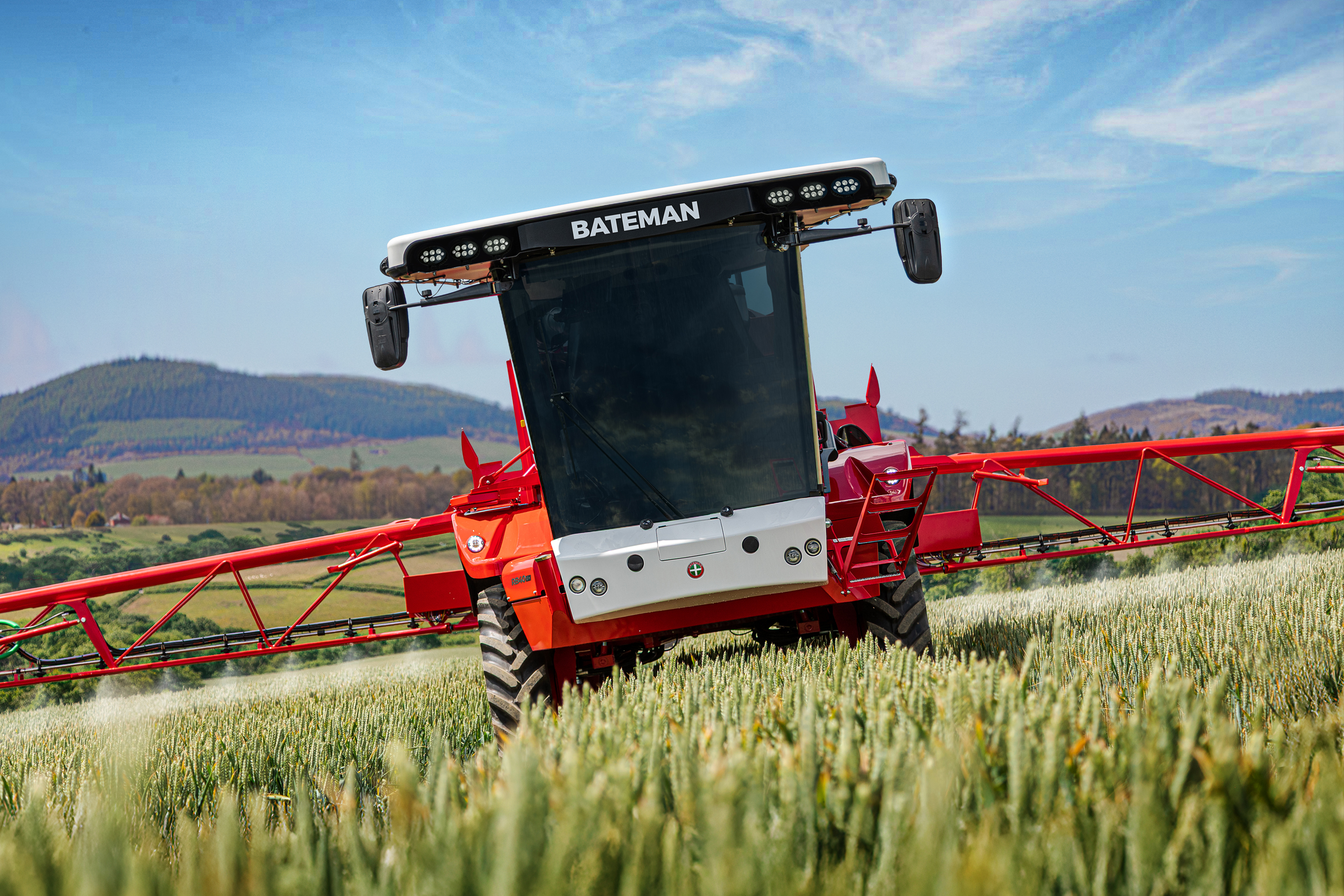 Bateman RB50 spraying in the field