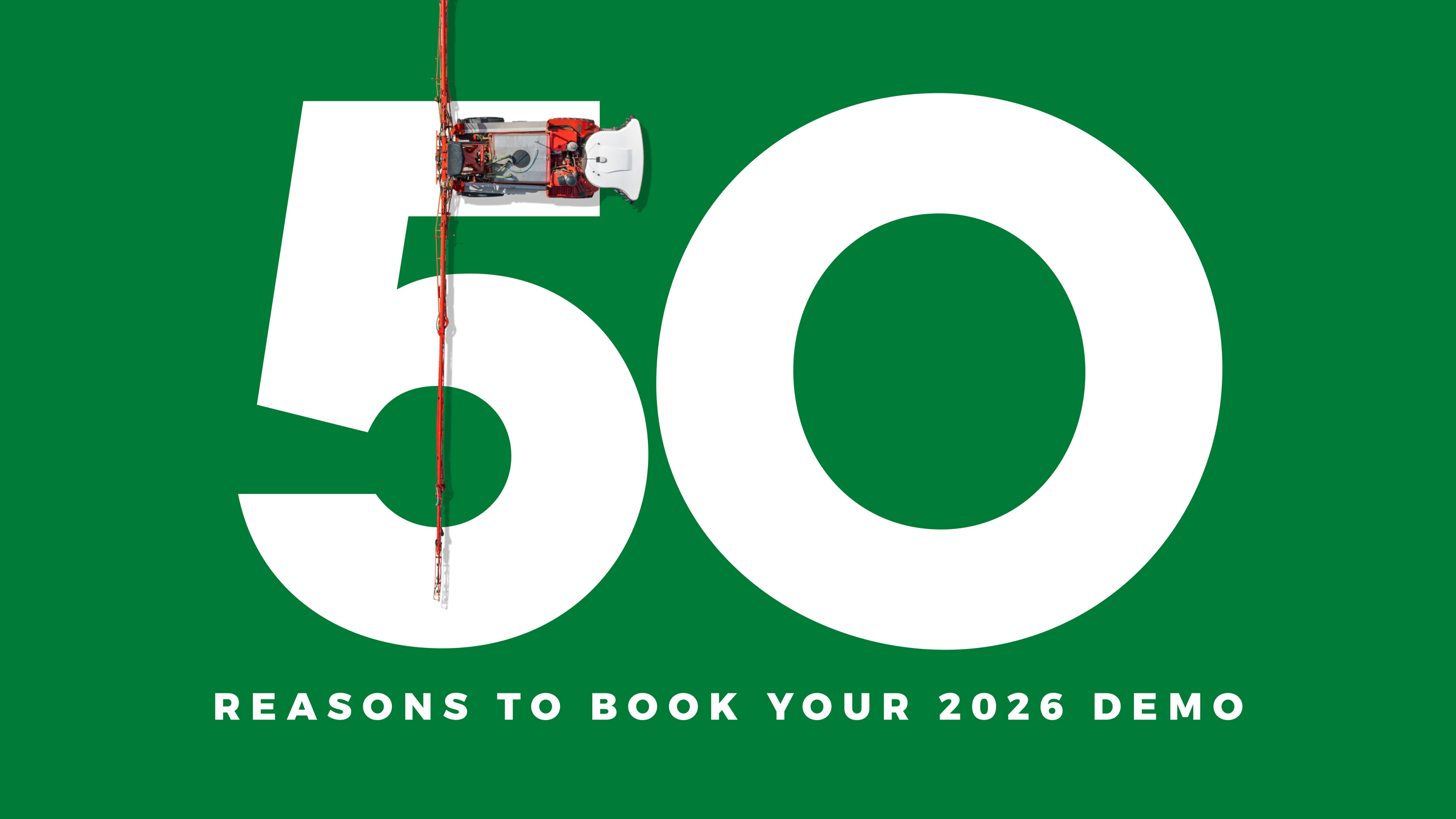 50 reasons to book your Bateman Sprayers demo