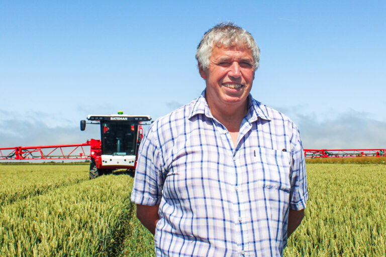 Rob Down of Willes Farming with his RB60 crop sprayer
